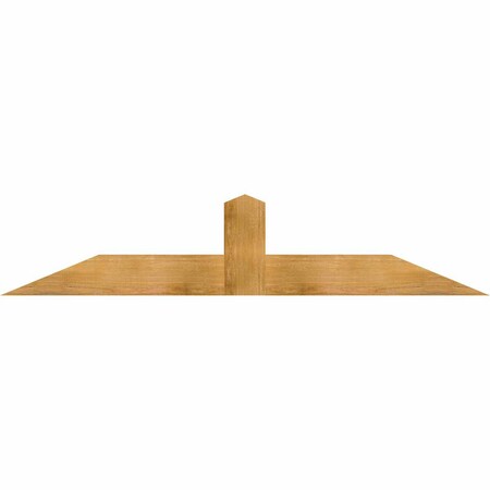 Ekena Millwork Portland Rough Sawn Timber Gable Bracket, Western Red Cedar, 72"W x 15"H x 4"D x 6"F, 5/12 Pitch GBW072X15X0406POR00RWR